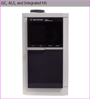 Agilent GC firmware update tool showing a GC system selected for firmware upgrade