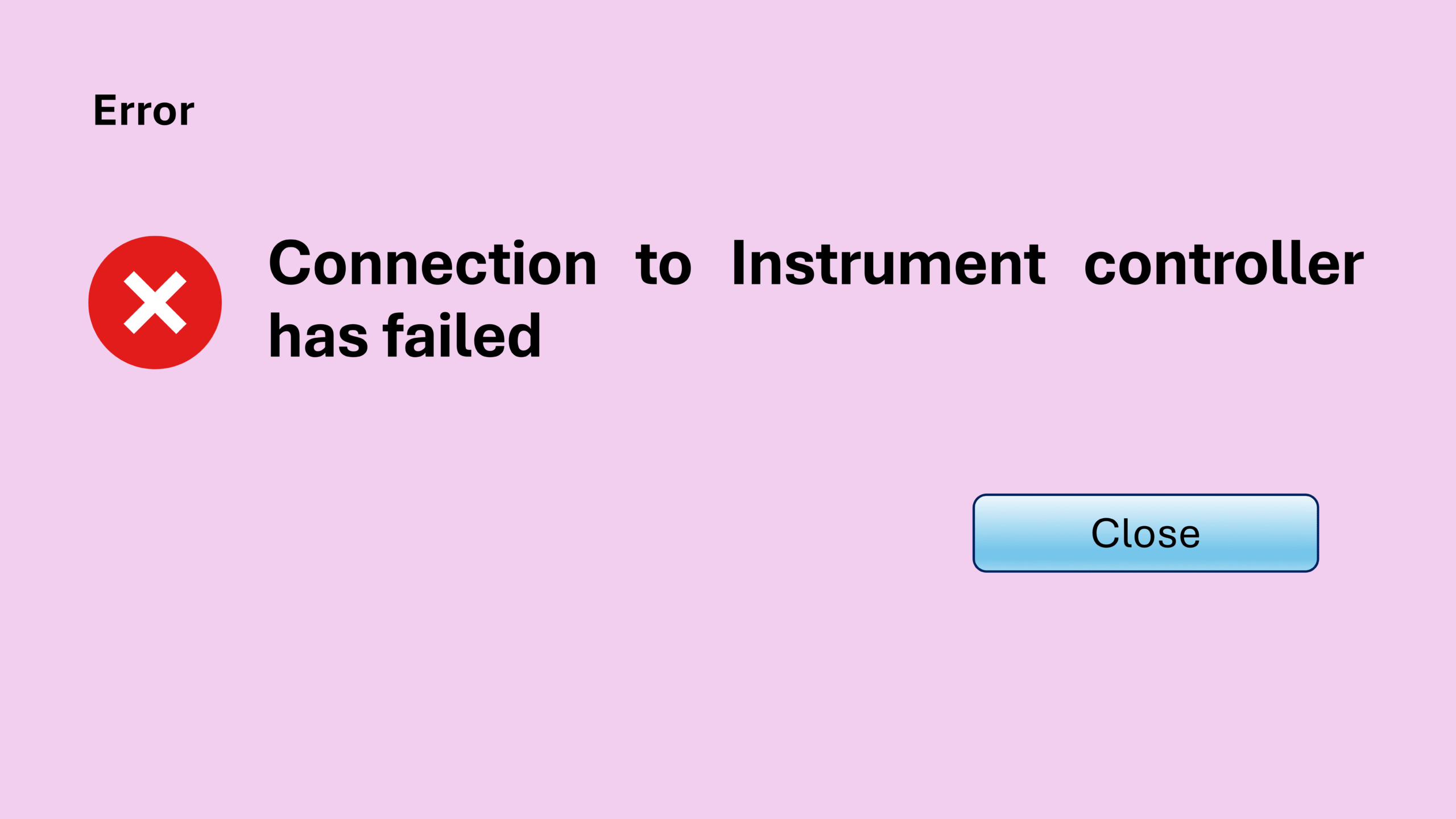 Chemstation instrument controller connection to instrument controller has failed error message