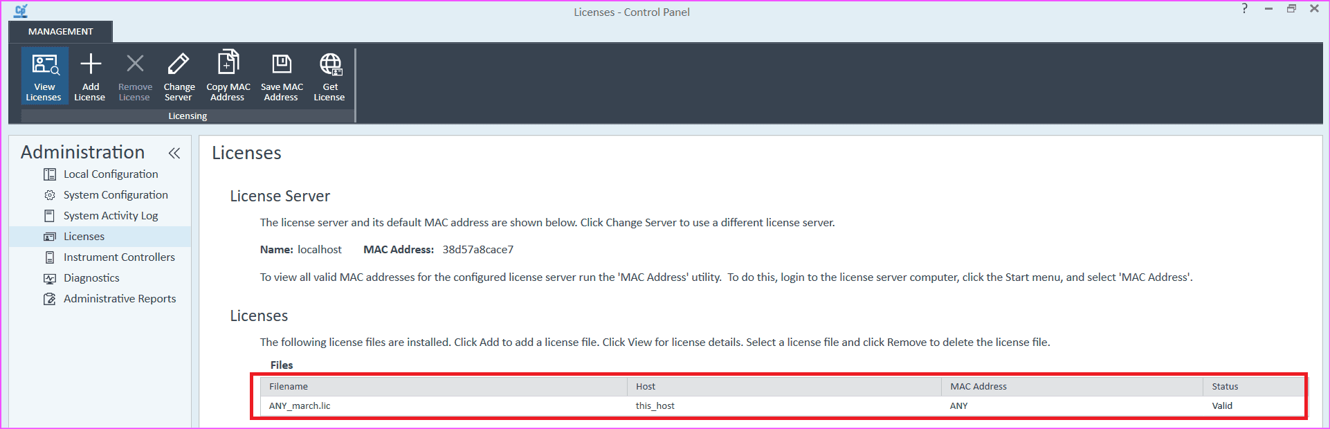 ChemStation license error troubleshooting checking valid LIC license in OpenLab Control Panel